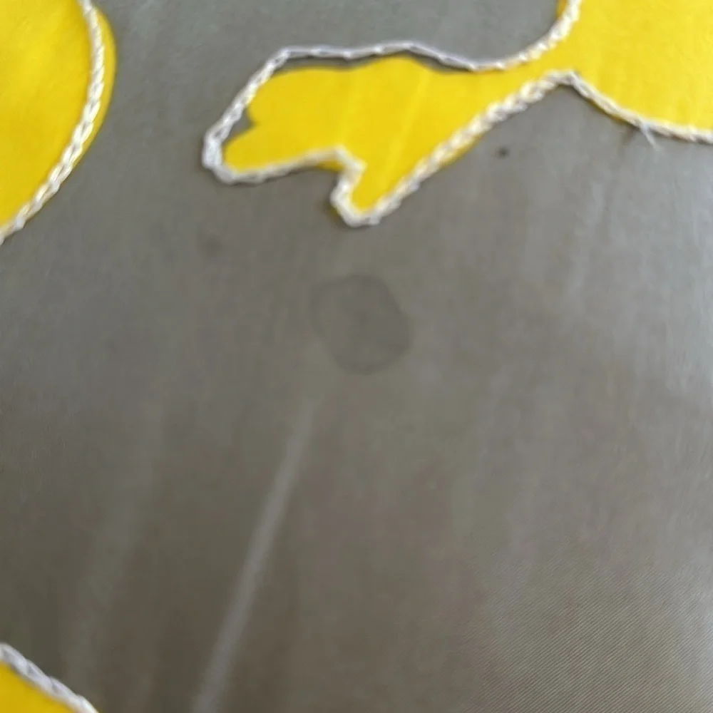 Dwell Studio for Target Yellow and Gray 100% Silk Throw Pillow 20x20